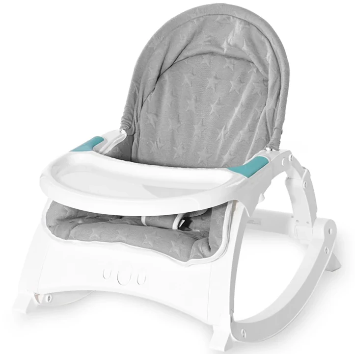 Шезлонг-гойдалка 3 в 1 Lorelli Alex With Table Cool Grey Stars
